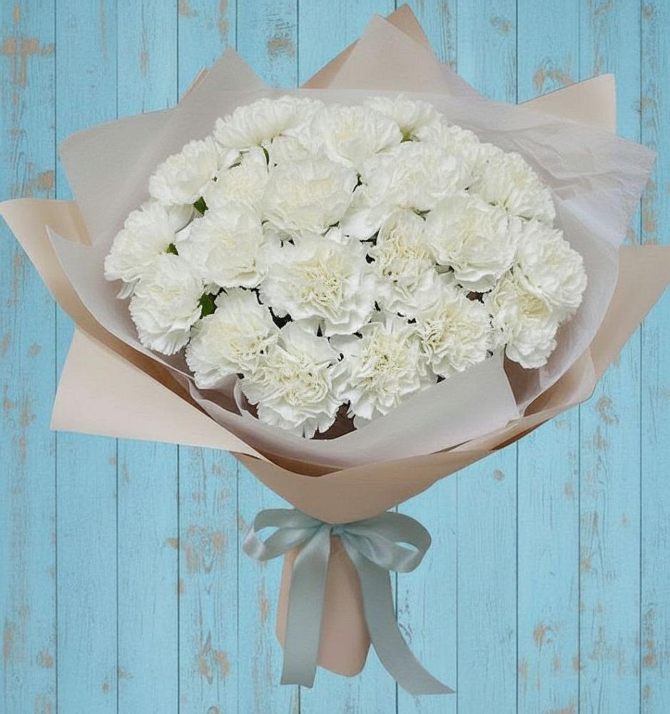 Букет цветов из: Гвоздики в Старое