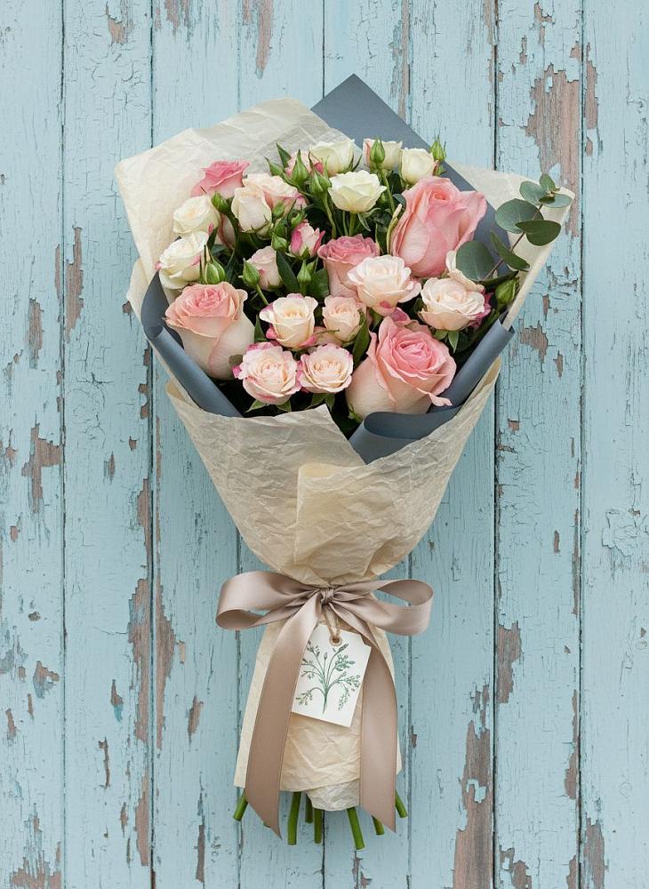 Букет цветов из: Розы в Старое