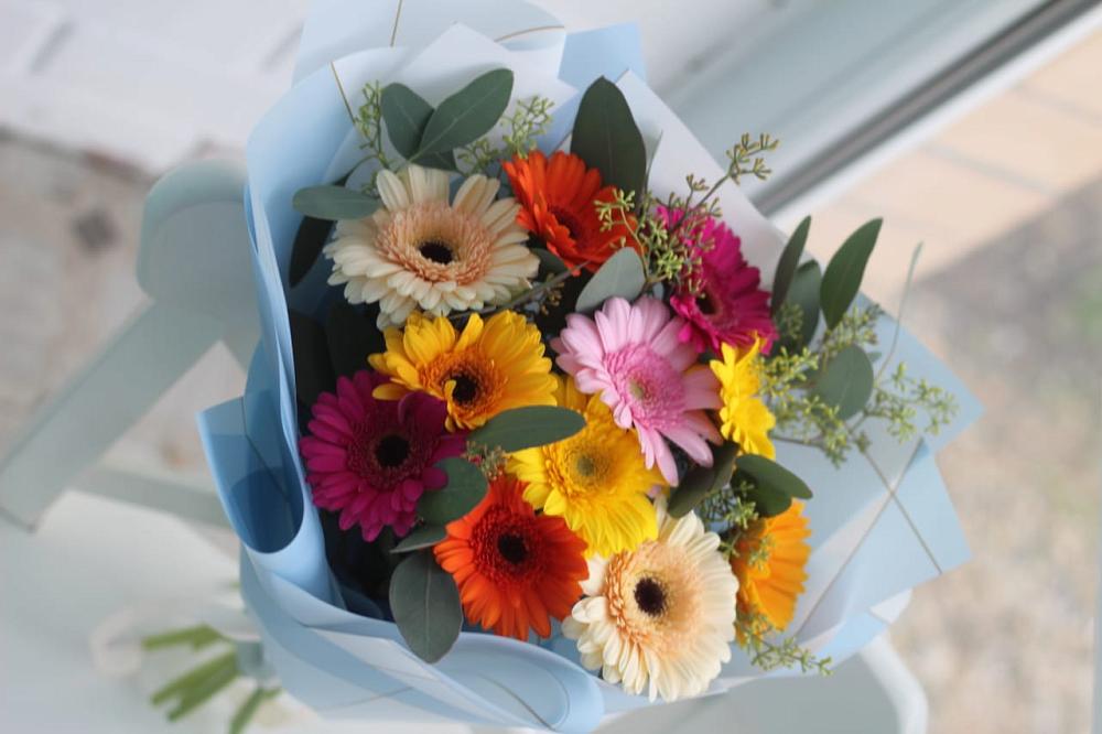 Букет цветов из: Герберы в Старое