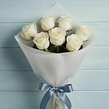 Букет 7 Белых роз Эдлесс Лав #REPLACE_PRED# Старое