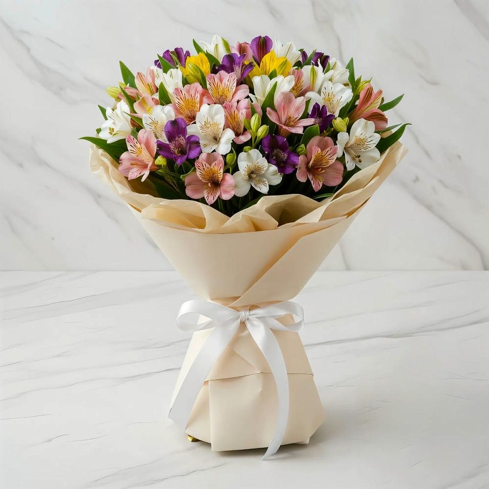 Букет цветов из: Альстромерии в Старое