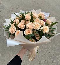 Букет Кремовые розы Латте в Старое