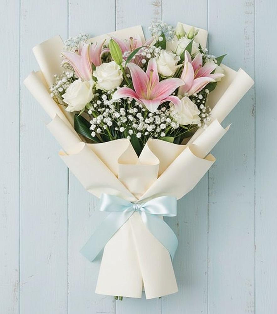 Букет цветов из: Лилии в Старое