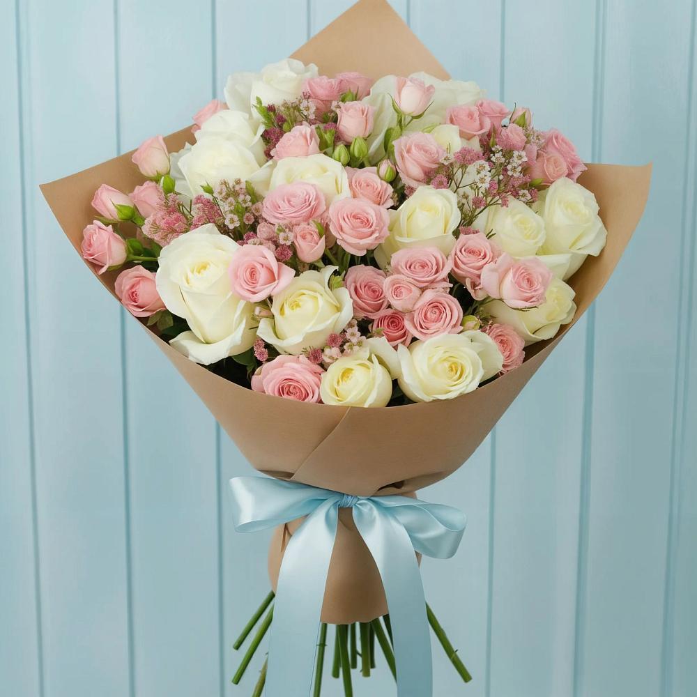 Букет цветов из: Розы в Старое