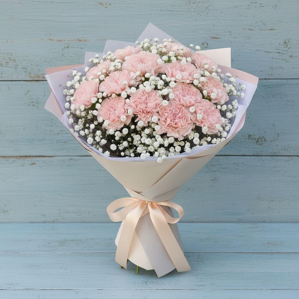 Букет цветов из: Гвоздики в Старое