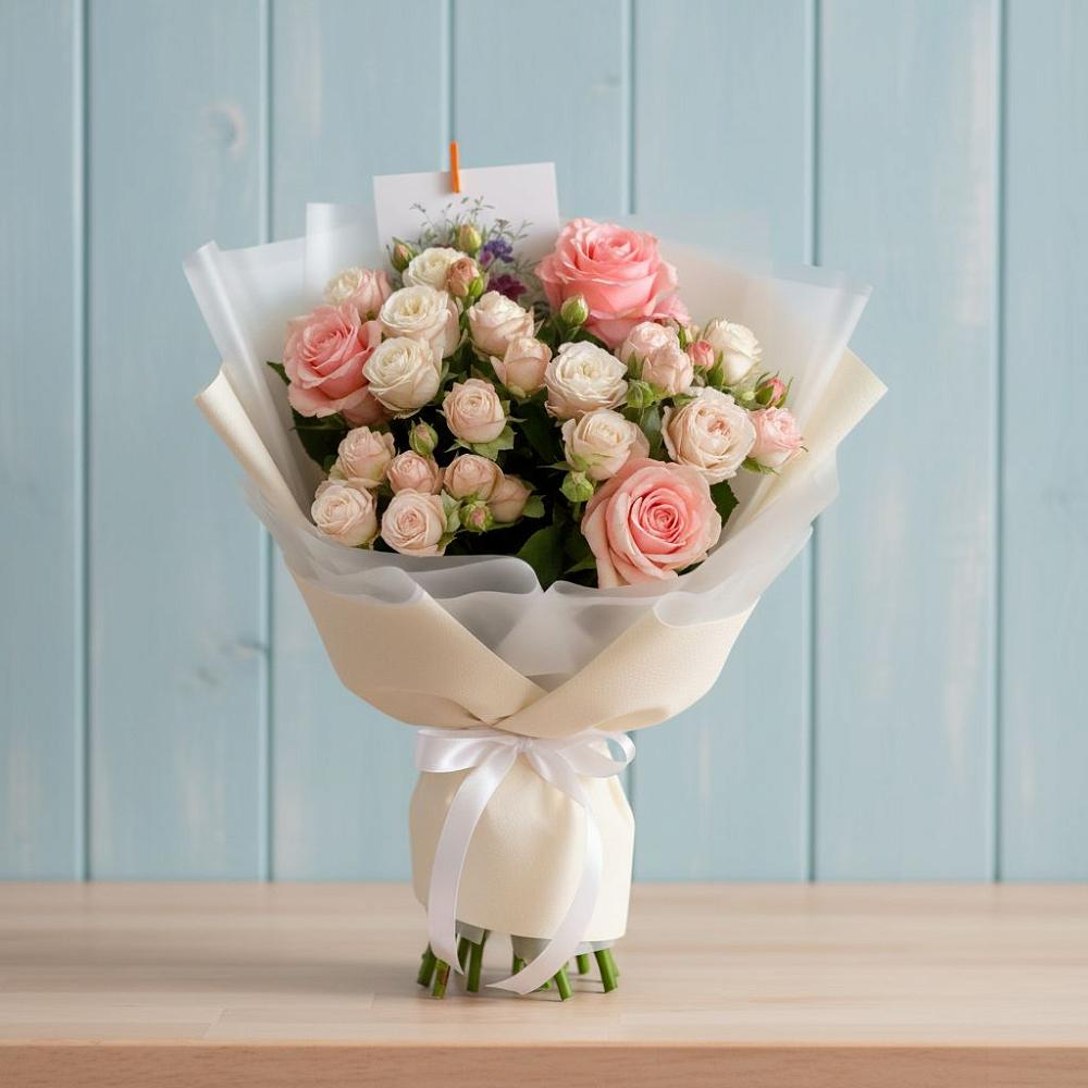 Букет цветов из: Розы в Старое