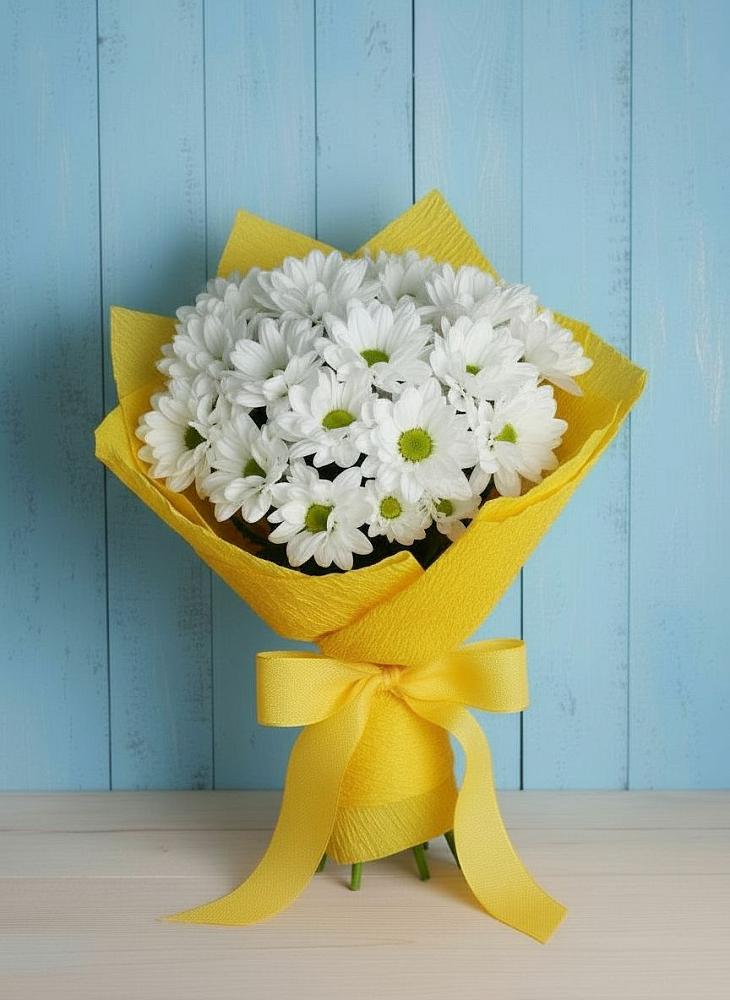 Букет цветов из: Хризантемы в Старое