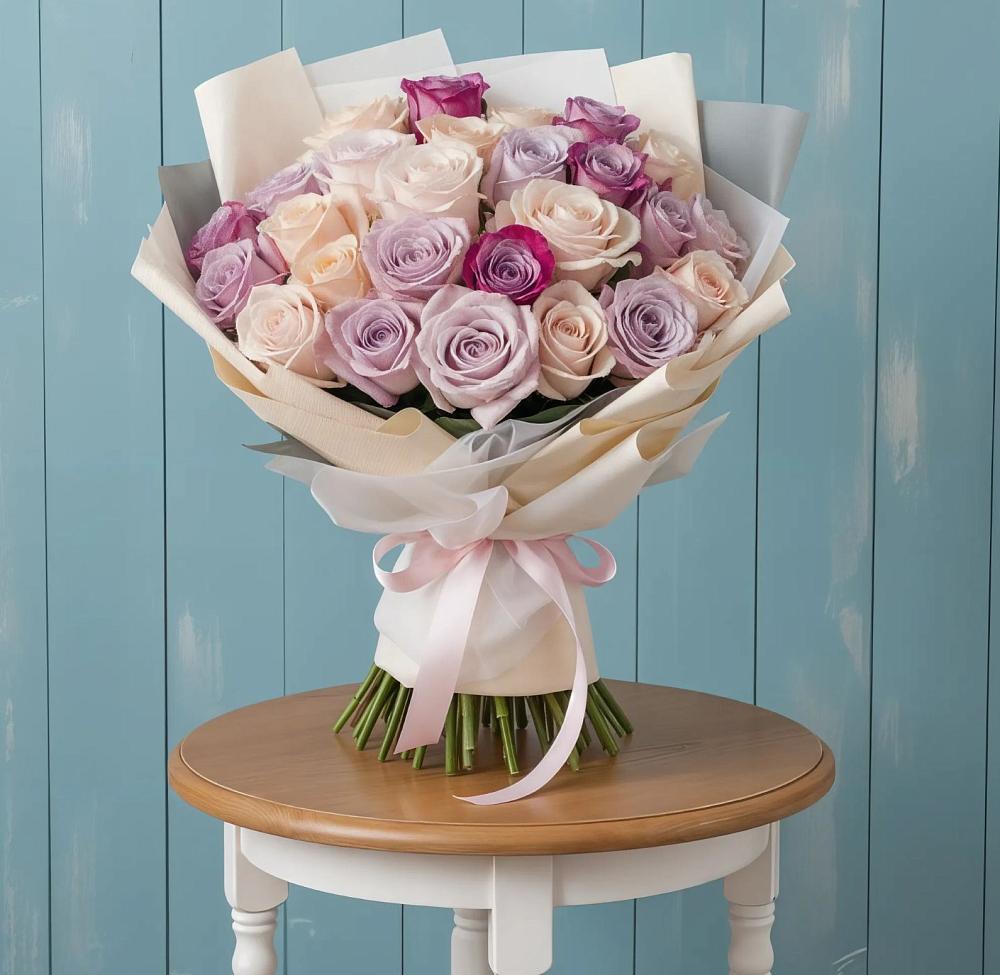 Букет цветов из: Розы в Старое