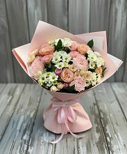 Букет цветов из:  Гвоздики, Розы и Хризантемы в Старое