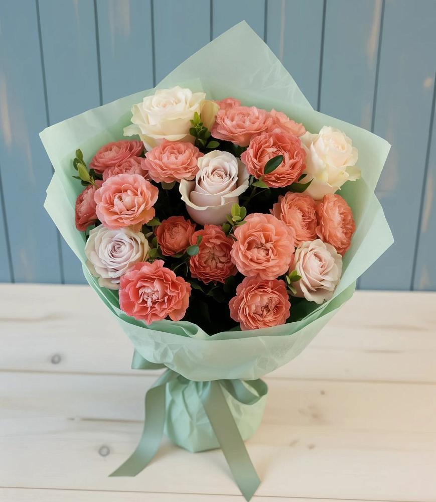 Букет цветов из: Розы в Старое