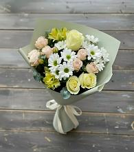 Букет цветов из:  Альстромерии, Розы и Хризантемы #REPLACE_PRED# Старое