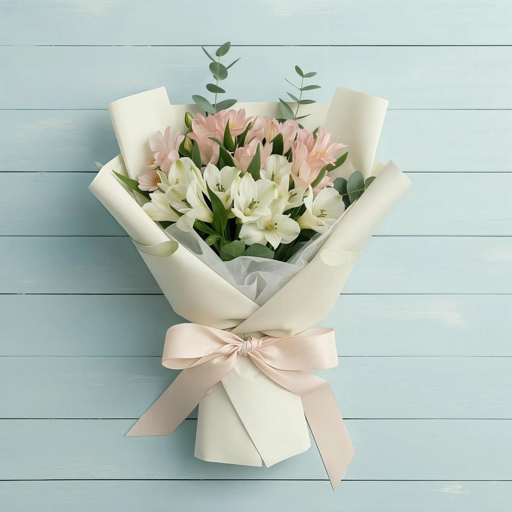 Букет цветов из: Альстромерии в Старое