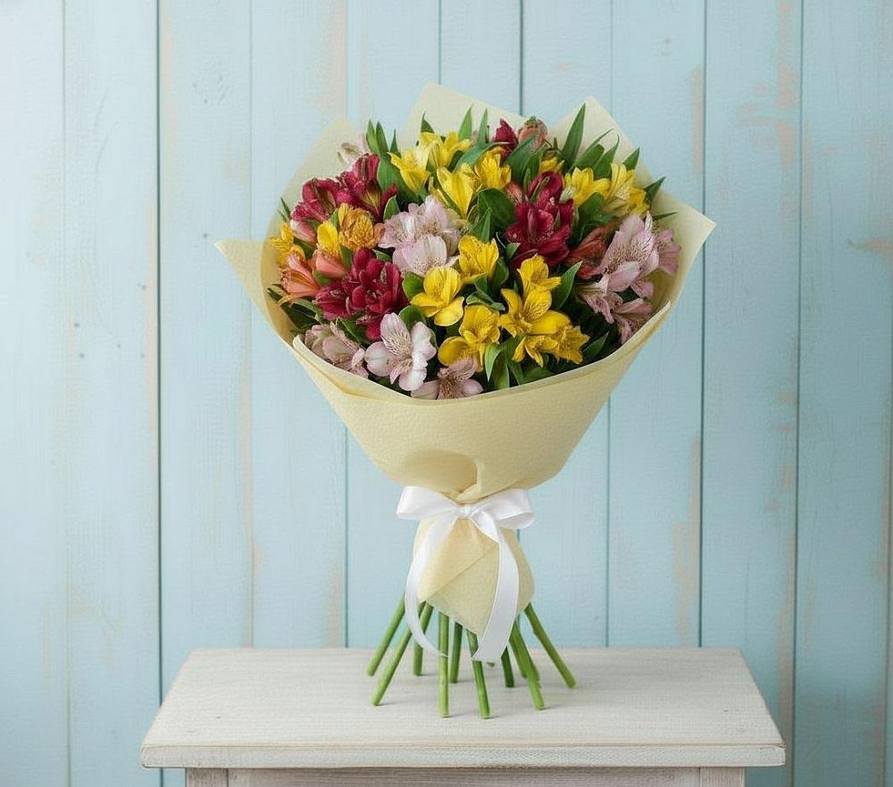 Букет цветов из: Альстромерии в Старое
