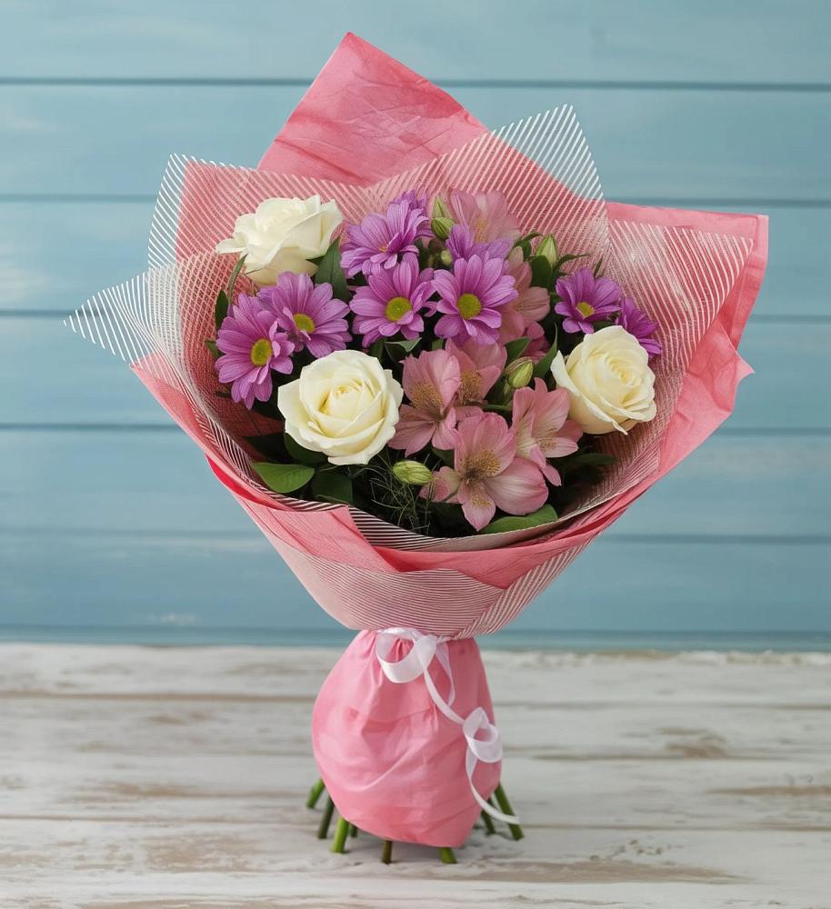 Букет цветов из: Герберы в Старое