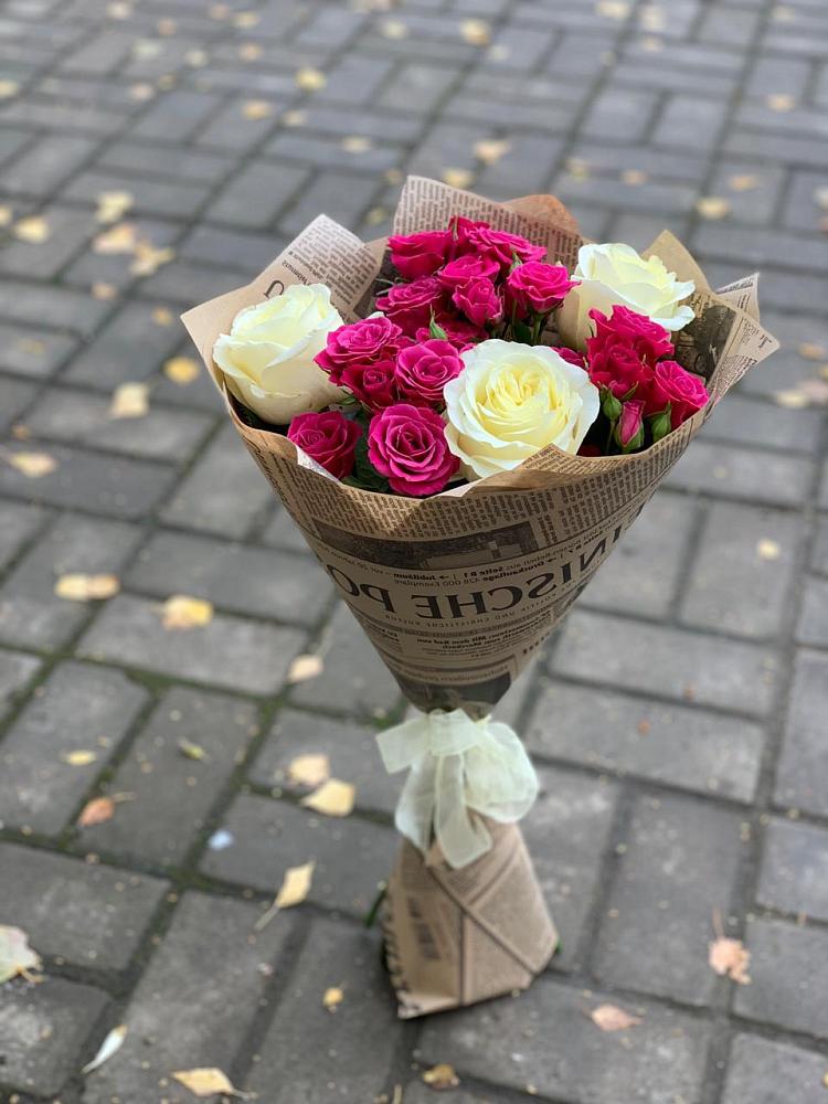 Букет цветов из: Розы в Старое