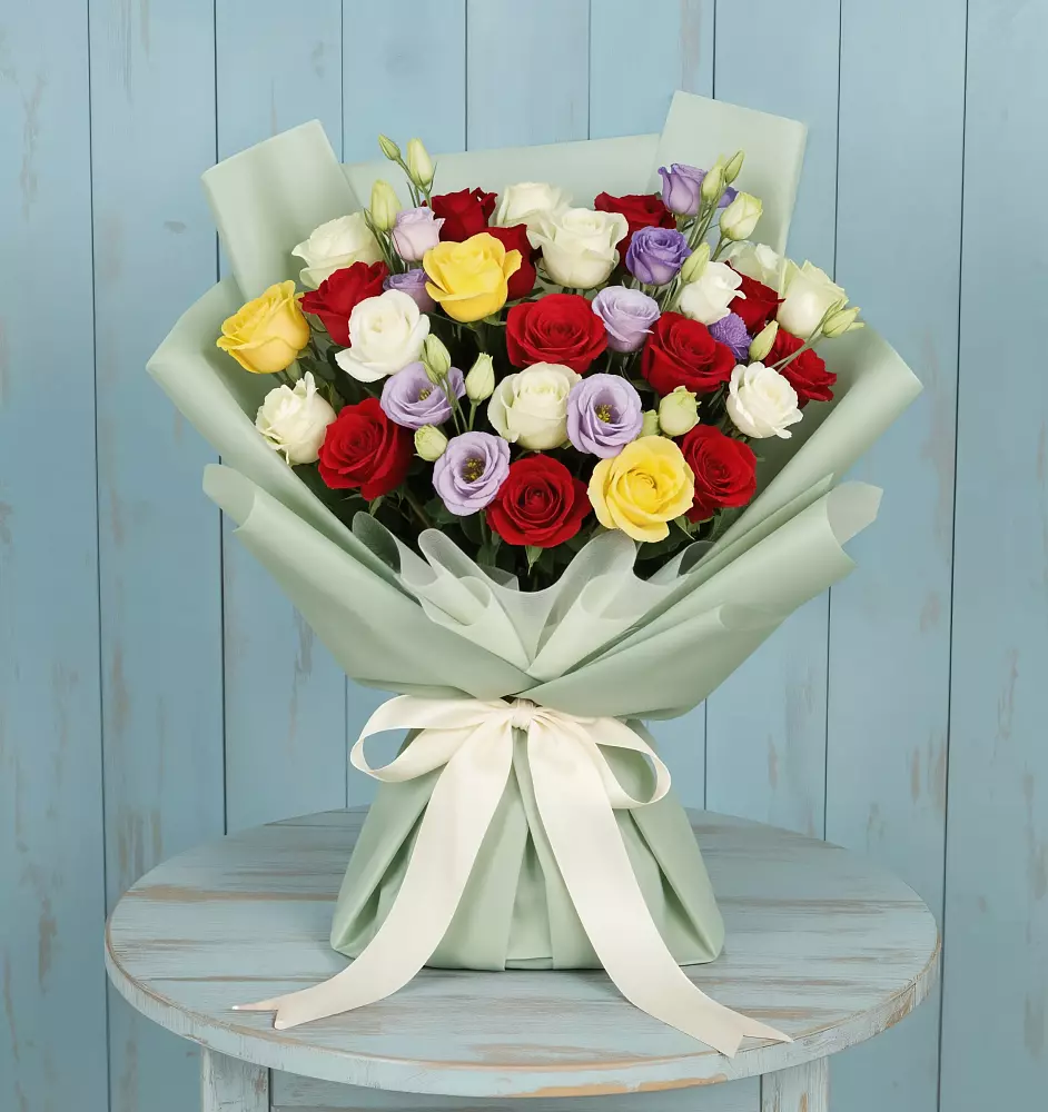 Букет цветов из: Розы в Старое