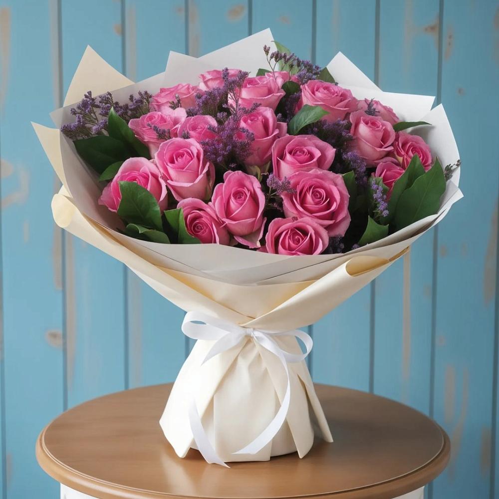 Букет цветов из: Розы в Старое