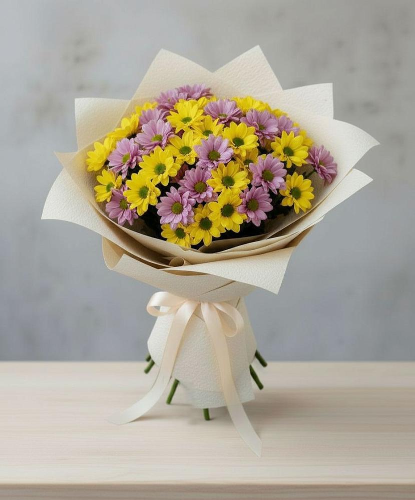 Букет цветов из: Хризантемы в Старое